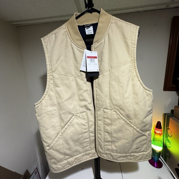 Nike Life Padded Vest FQ1861-307 Fill Relaxed Men's Sz L-Tall $155